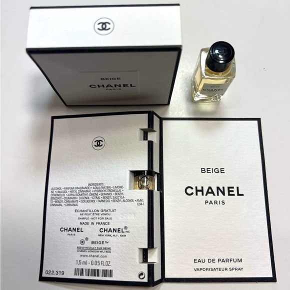 Chanel Beige  Les Exclusifs Eau De Parfum Mini Splash Bottle 4ml +Spray 1.5ml - Picture 3 of 6